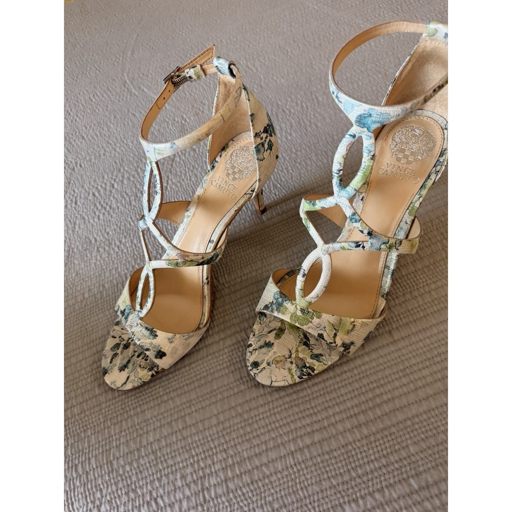 Vince Camuto Comfortable And Stylish Floral Payto Elegant Sandals‎ Size 9.5 - Picture 4 of 11
